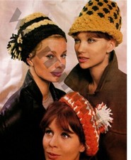 Häkelanleitung 3 Damen Retro