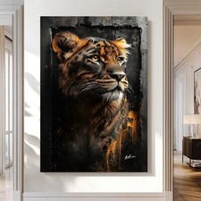 Leinwand Bild Löwe Tiere