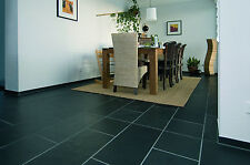 Schiefer Absolut Negra schwarz Bodenplatten Schieferfliesen 