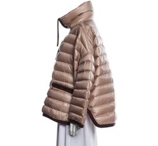 Original Moncler Cape Poncho Mantel Jacke Gr.1 One Size Altrosa Daumen Parka