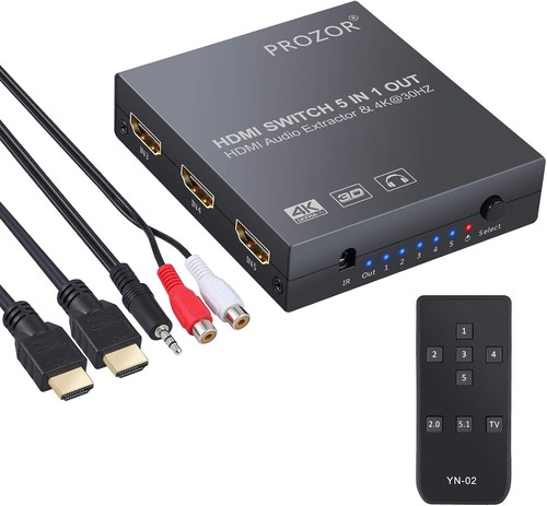 Hdmi switch 5x1 mit audio - switch,