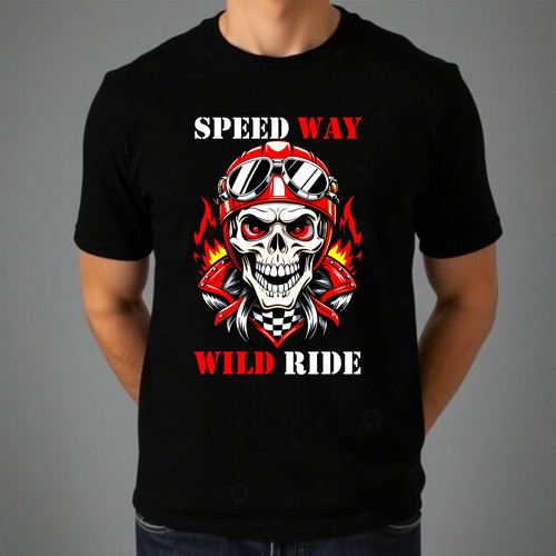 Motorrad totenkopf shirt - motorrad, t-shirt