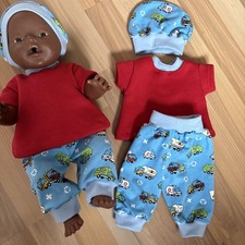 Handmade Niedliche Puppen Kleidung Set, 3-teilig, für Babypuppen 43cm