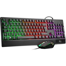 Gaming Tastatur Maus Set RGB USB  QWERTZ DE-Layout PC Gamer