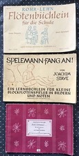 3x J. Stave SPIELMANN, FANG AN! Ein Lernbüchlein für kleine Blockflötenspieler