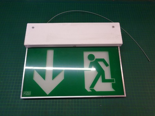 Rzb notfall led ausgangsschild - notfall,