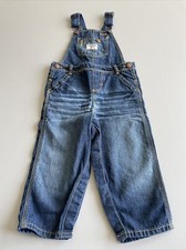OSHKOSH BABY LATZ HOSE FÜR KLEINKINDER GR.24 MONATE 92 CM DENIM JEANS BLAU