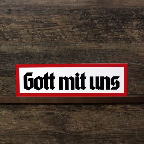 Schild gott mit uns - gott,