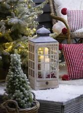 große Laterne Holzlaterne weiß 63 cm hoch Gartenlaterne Standlaterne Windlicht