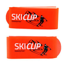 1 Paar Skihalter Ski Klettband Skiklett Skiklip Skiklips Ski Strap Clips