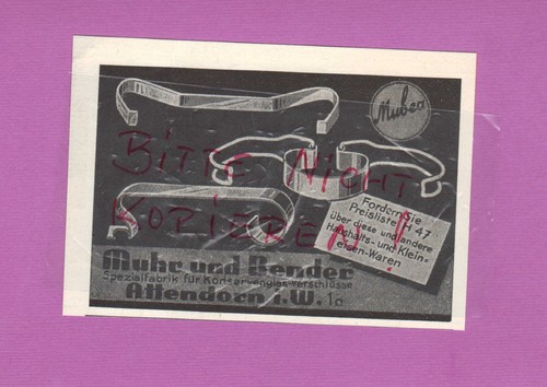 Attendorn werbung 1951 muhe - 1951,,