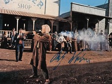 Ralf Wolter+ - seltenes original Autogramm auf Großfoto - "WINNETOU SAM HAWKINS"