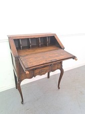 Sekretär ANTIK Schreibkommode Eiche Massivholz Rokoko Kunst 26