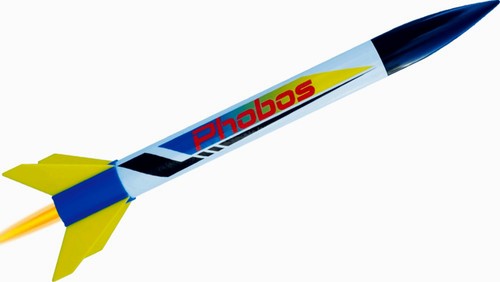 Fliegende modellrakete phobos - fliegende,