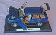 Neuw. Motor Max , BMW X5 2001  Auto Modellbau Verkehrsmodelle  blau , 1:18