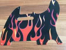Telecaster 5 Loch Schlagbrett für Fender USA / Mex Vintage Tele – Flame Print