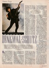 JIMMY PAGE -  Clipping/Bericht von 1988 - Musikzeitschrift
