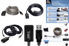 5m 10m 15m USB 2.0 aktiv Repeater Verlängerungskabel Signalverstärker Extension