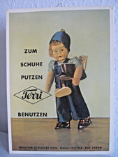 altes Schuh Reklame Papp