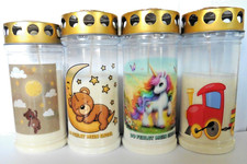 Grabkerze 4Tage Bär mit Mond