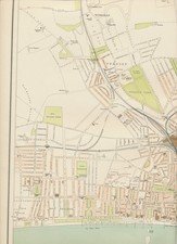 KARTENTELLER 55 "Brighton" aus dem Royal Atlas of England & Wales 35 cm x 46 cm;