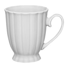Kaffeebecher auf Fuß Kaffeetasse Becher Porzellan Tasse Kaffee Tee  310 ml grau 