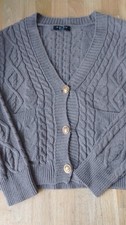 Amisu Strickjacke M anthrazit 