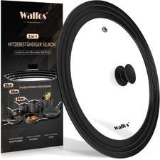 Robuste Pfannendeckel mit Silikonrand – 24, 26 und 28 cm, leicht zu reinigen