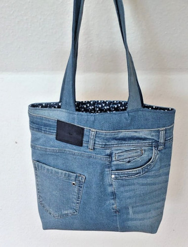 Tasche jeanstasche upcycling - tasche,