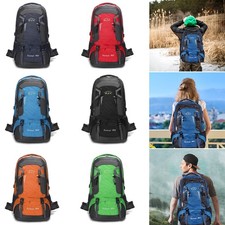 60L Groß Rucksack Wasserdicht Herren Damen Outdoor Trekking Reise Wanderrucksack