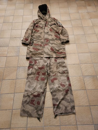 Tan and water camo parka - water,