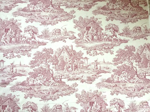 Toile jouy pastorale - de, rot