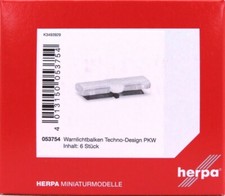 HERPA Zubehör 1:87/H0 Warnlichtbalken Techno-Design 8000 PKW, 6 Stück #053754