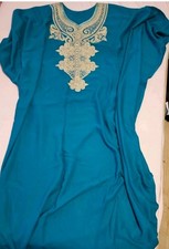Orient Kaftan, Marokko, Petrolfarbe, XXL (48/50), Neuwertig 