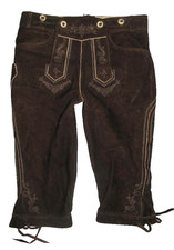 STOCKERPOINT Herren- Trachtenhose / Kniebund- LEDERHOSE in dkl.- braun Gr. 46