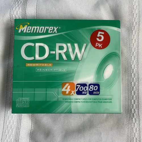 New sealed memorex 5pk - memorex,