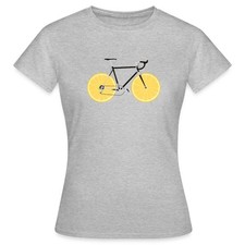 Fahrrad Zitrone Rennrad Geschenk Zitronenfahrrad Frauen T-Shirt