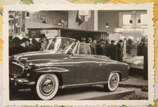 Foto DDR Skoda Felicia Cabrio 1958 Leipzig Frühjahrsmesse PKW Auto Car JK