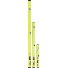 3er Set: BMI neon Wasserwaage je1x 40cm 80cm 120cm Neonfarbe Wasserwaagen Alu