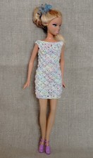 Barbie  Kleid  Handgestrickt