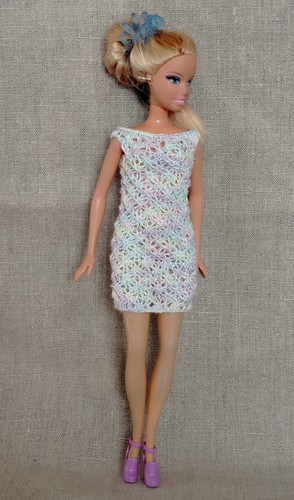 Barbie kleid handgestrickt - barbie,