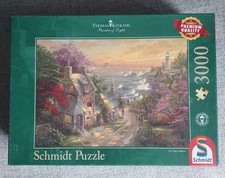 Schmidt Puzzle von Thomas Kinkade-Dörfchen am Leuchtturm 3000 Teile Vollständig 