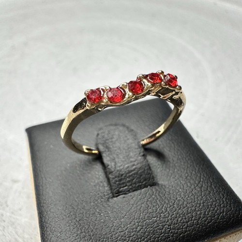 Damenring vergoldet rot - damenring,