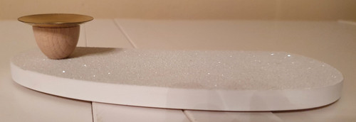 Kerzenhalter glitzerschnee - kerzenhalter,,