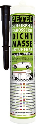 Petec 310ml schwarz - 310ml, scheiben