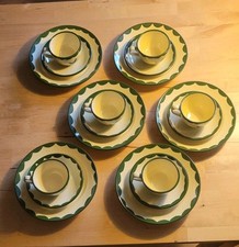 Hahn & Henne Konvolut Zeller Keramik 18 teilte Kaffeeservice