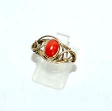 Ring Koralle Gold 333 Vintage
