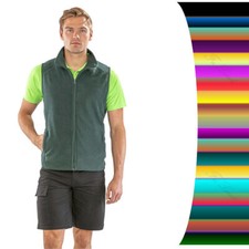 Result Fleece Weste Damen Herren Bodywarmer Übergangs Jacke Ärmellos Microfleece