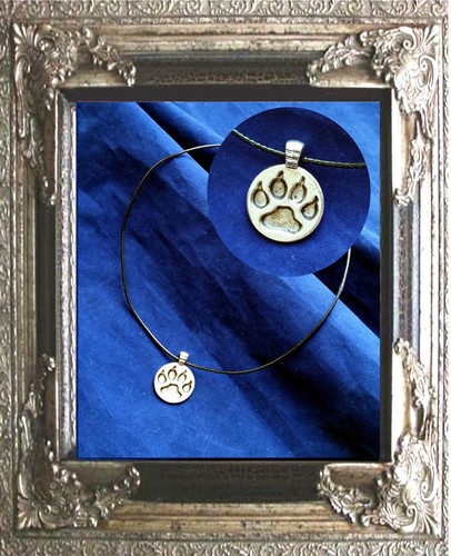 Kette mit anhänger hundepfote - kette,