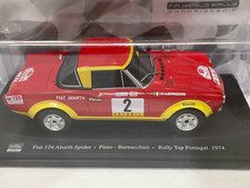 1:24 Fiat 124 Abarth Spider Pinto Rally Portugal 1974 Ixo Salvat Diecast